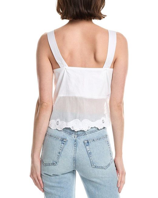 Rag & Bone Blue Clem Lace Tank