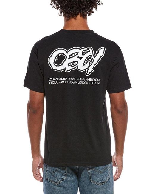 Obey Black T-Shirt for men