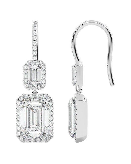 VOWE White 14k 10.00 Ct. Tw. Lab-grown Diamond Earrings