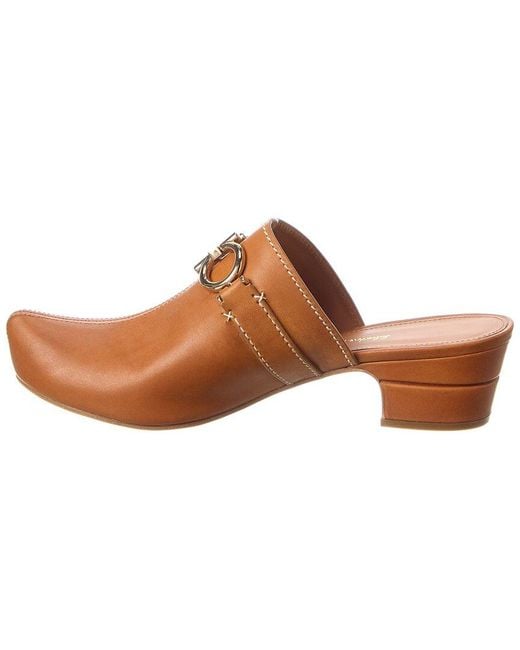 Ferragamo Brown Salvatore Viva Leather Pump