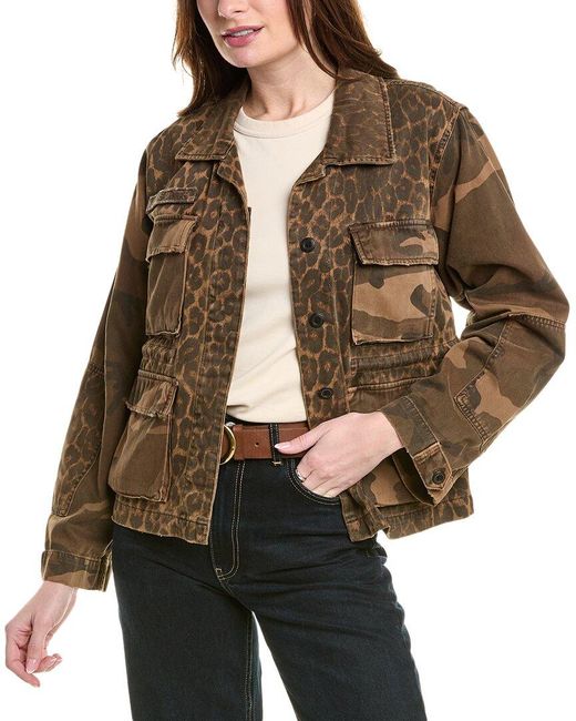 AllSaints Brown Finch Leppo Mix Jacket