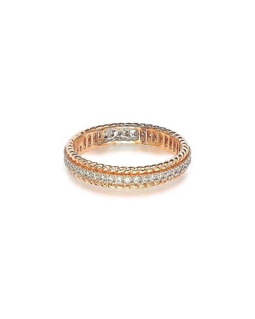 Suzy Levian CZ Jewelry Metallic Suzy Levian Silver Cz Eternity Ring