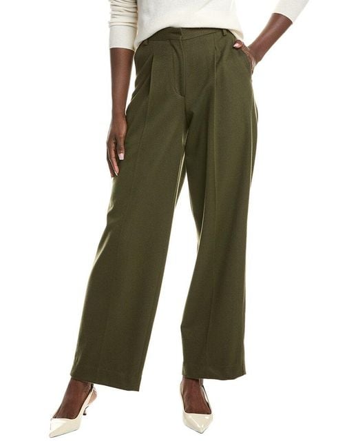 Officine Generale Green Officine Generale New Sophie Wool Pant