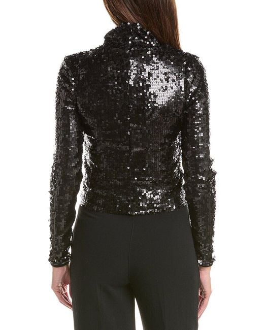 Rag & Bone Black Lucy Sequin Top