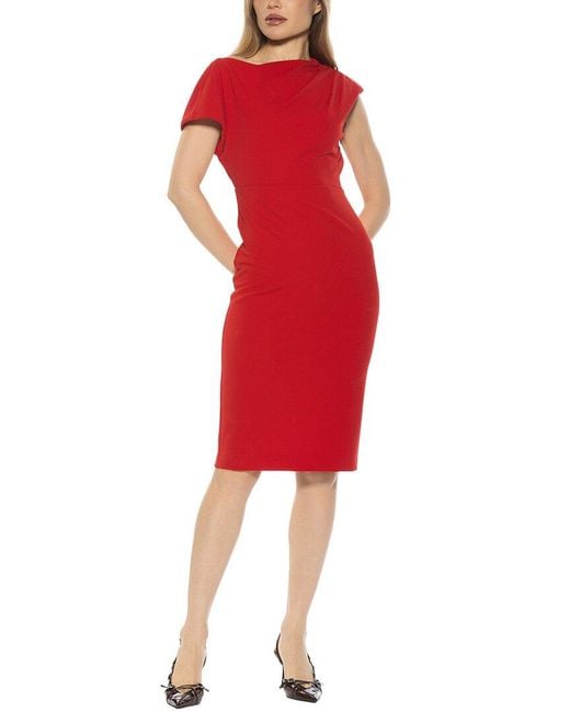 Alexia Admor Red Althea Sheath Dress