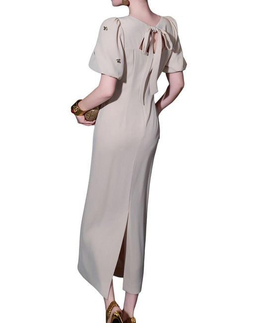 BURRYCO Orange Short Sleeve Maxi Dress