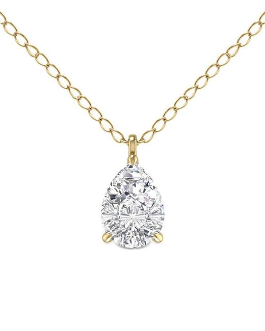 Lab Grown Diamonds Metallic 14k 0.50 Ct. Tw. Lab Grown Diamond Necklace