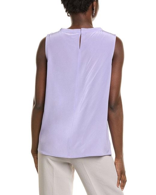 Boss Purple Bemiula Silk Top