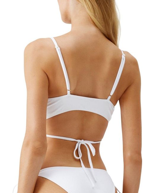 Melissa Odabash White Faro Bikini Top