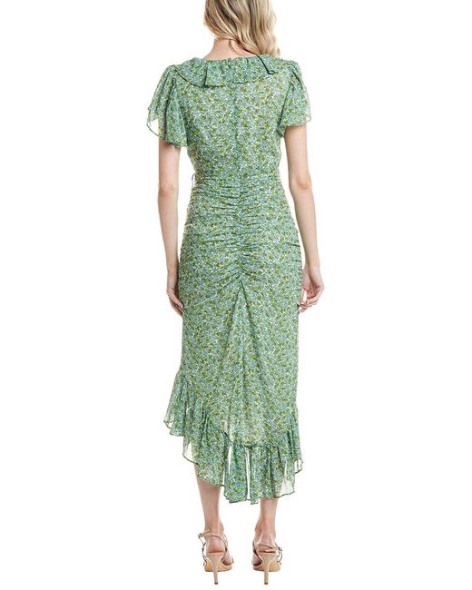 Astr Green Vilma Midi Dress