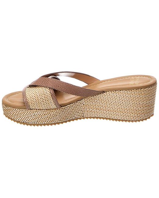 Donald J Pliner Natural Sotira Raffia & Leather Sandal