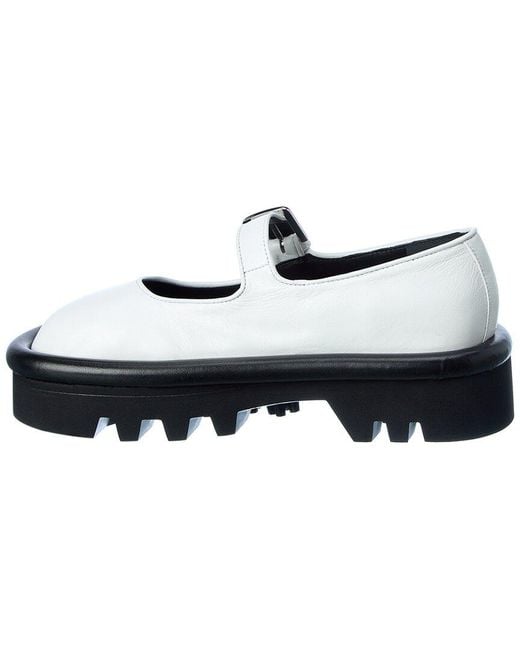 J.W. Anderson Black Bumper Leather Mary Jane