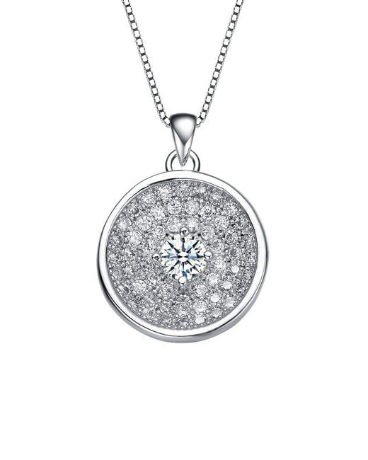 Genevive Jewelry Metallic Pendant Necklace
