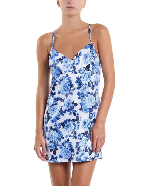 Hanky Panky Blue Satin Sleep Chemise