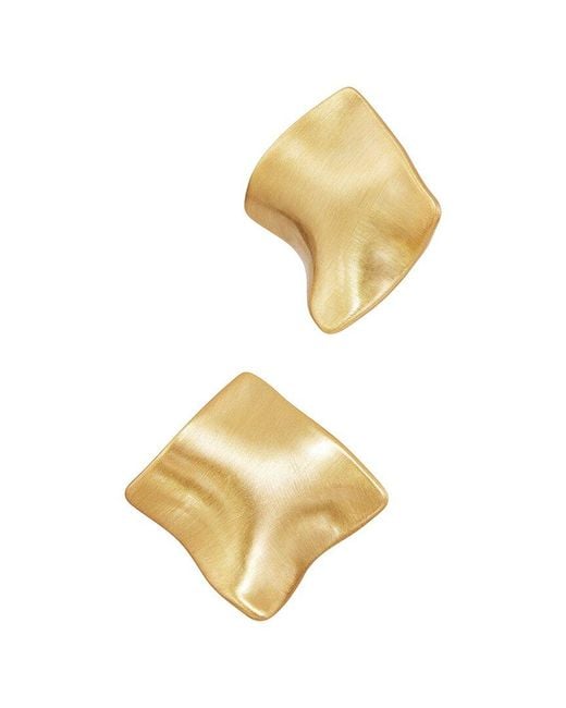 Savvy Cie Metallic Stud Earrings