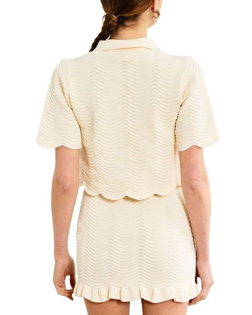 Line & Dot Natural Prescott Top