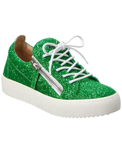 Giuseppe Zanotti Green May London Glitter Sneaker