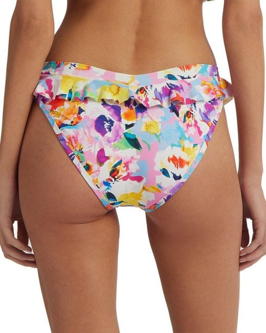 Hanky Panky Blue Swim Ruffle Bikini Bottom