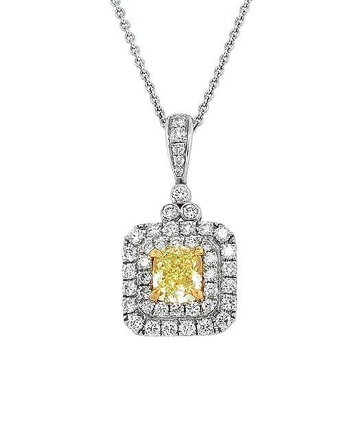 Diana M Metallic Fine Jewelry 18k 1.66 Ct. Tw. Diamond Necklace