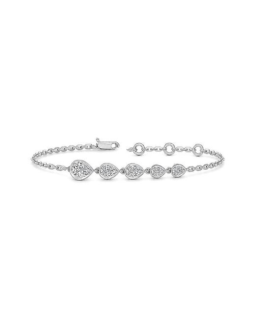 Lab Grown Diamonds White 14K 0.85 Ct. Tw. Lab-Grown Diamond Tennis Bracelet