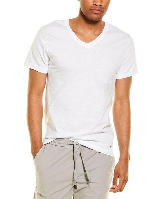 Cotton 3pk Slim Fit V-neck T-shirt 