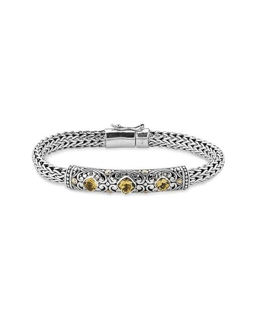 Samuel B. White 18K 1.20 Ct. Tw. Citrine Bracelet