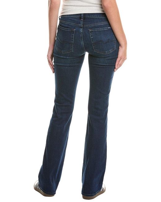 7 For All Mankind Blue Kimmie Tailorless Alexandria Bootcut Jean