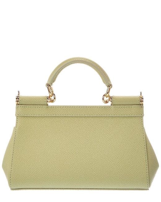 Dolce & Gabbana Metallic Sicily Mini Leather Shoulder Bag