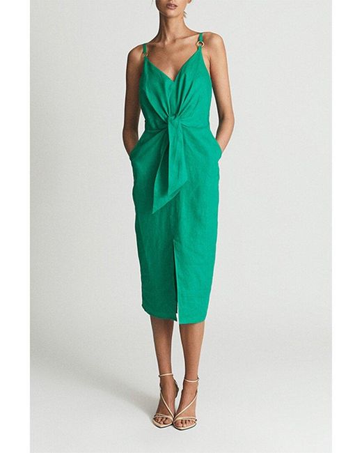 Reiss Green Kay Dress
