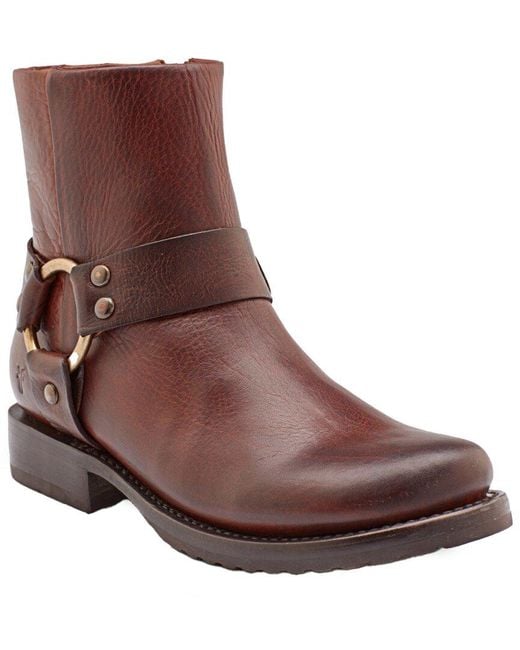 Frye Brown Veronica Harness Leather Boot