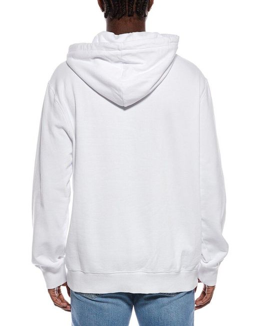 Lanvin Gray Embroidered Oversized Hoodie for men