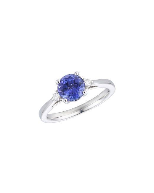 Gregg Ruth Blue 18K 1.67 Ct. Tw. Diamond & Tanzanite Ring