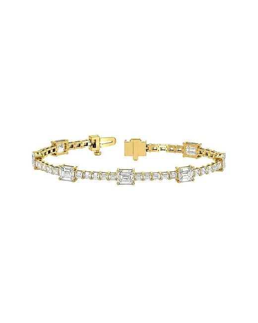 Lab Grown Diamonds Metallic 14K 8.88 Ct. Tw. Lab-Grown Diamond Tennis Bracelet