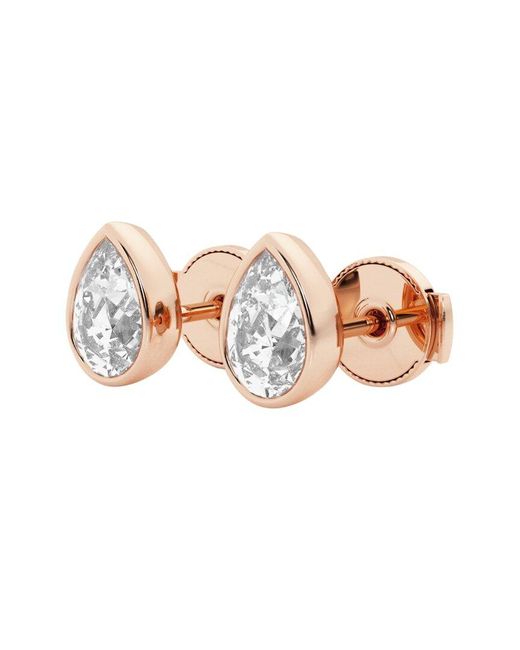 Lab Grown Diamonds Metallic 14K Rose 1.00 Ct. Tw. Lab-Grown Diamond Studs