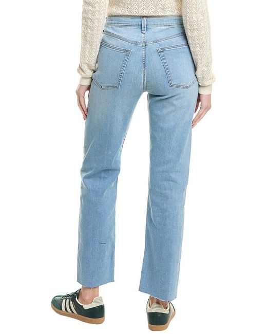 Rag & Bone Blue Hattie Light Wash Mid-Rise Full-Length Jean