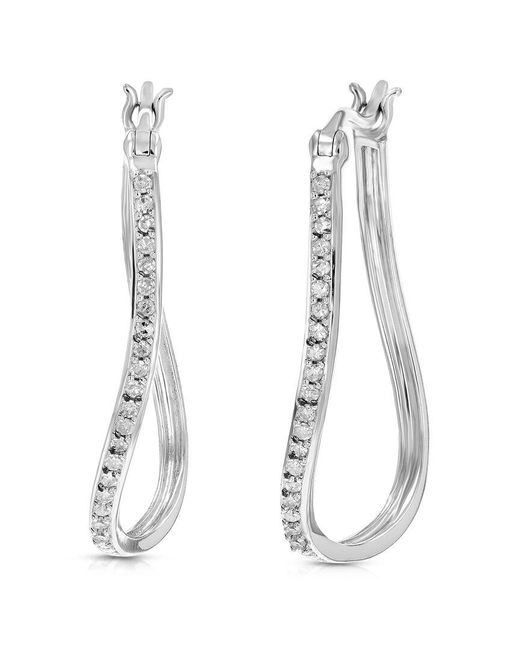 Amairah White 0.25 Ct. Tw. Diamond Hoops