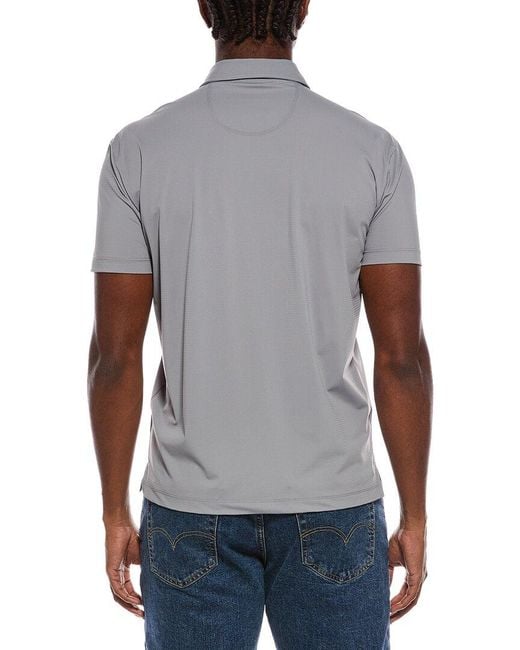 Vintage 1946 Gray Chromo Knit Polo Shirt for men