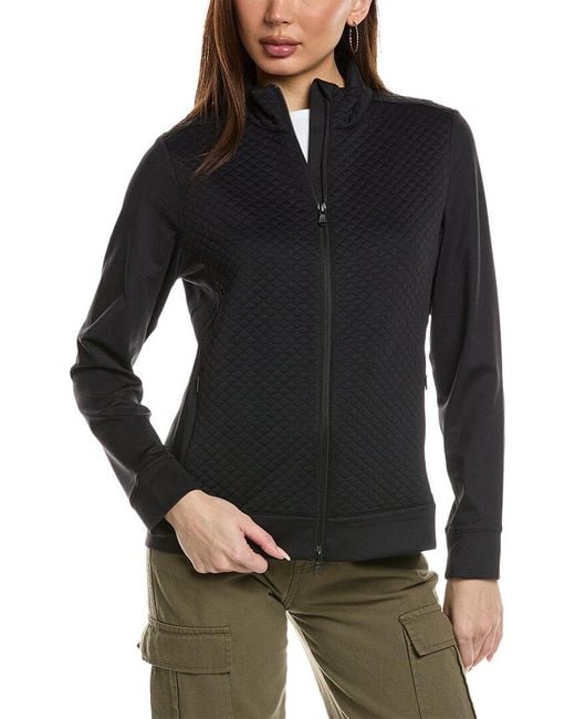 Tommy Bahama Black Aubrey Quilted Hybrid Jacket