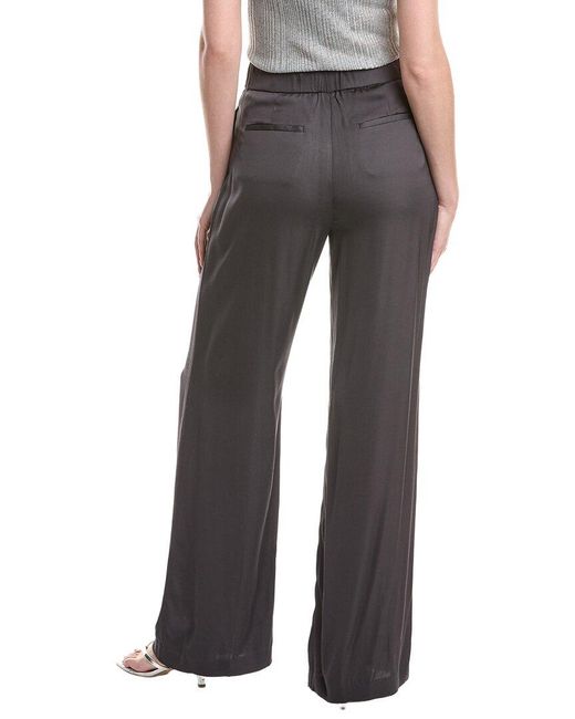Peserico Gray Wide Leg Pant
