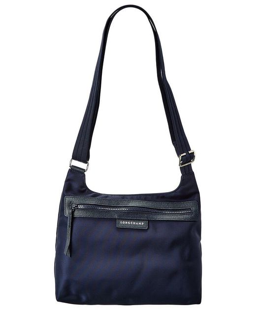 Longchamp Synthetic Le Pliage Neo Flat Nylon Crossbody in Blue Lyst