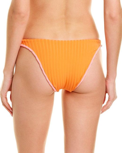 Solid & Striped Orange The Annabelle Reversible Bikini Bottom