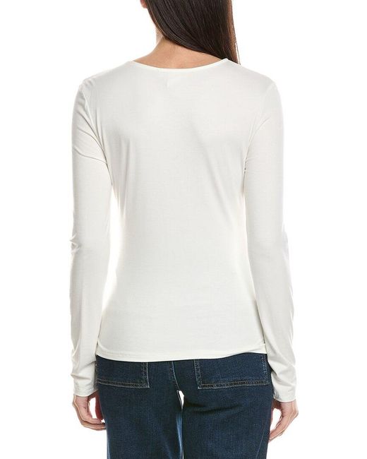 Ariella White Asymmetric Top