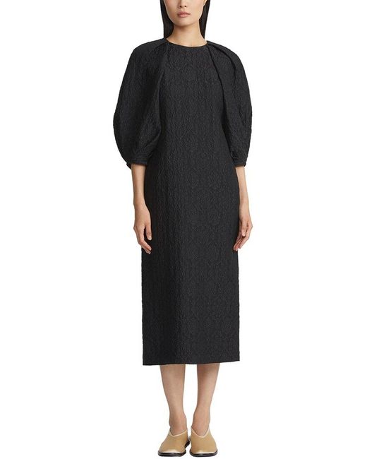 Lafayette 148 New York Black Silk-Blend Dress