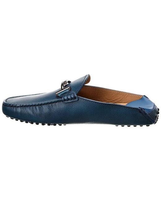Tod's Blue Leather Loafer for men