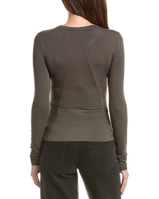 Rag & Bone Gray Luca Jersey Slim Top