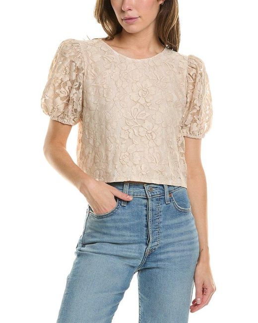 Saltwater Luxe Blue Lace Top