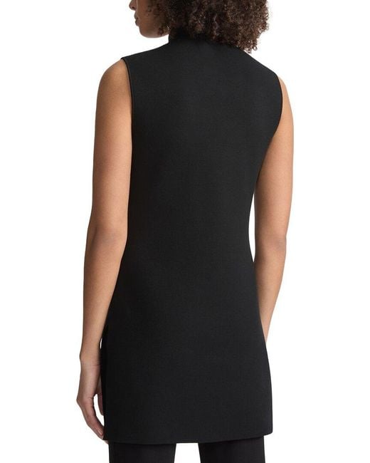 Lafayette 148 New York Black Side Slit Knit Tunic