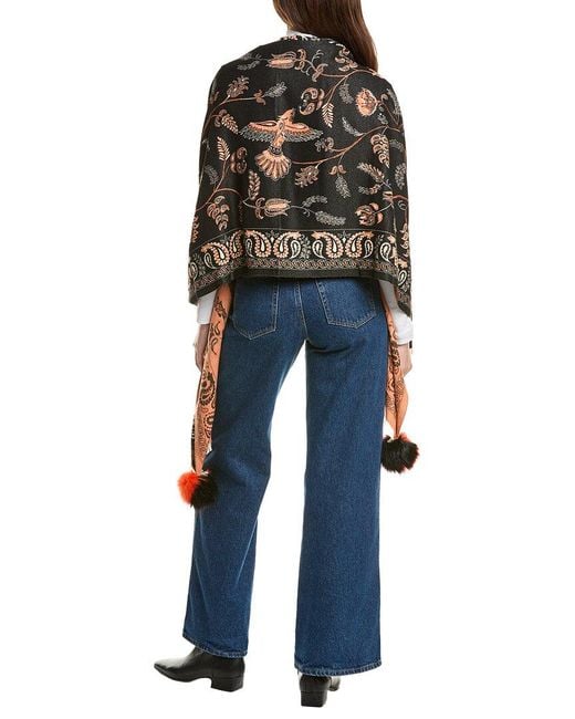 La Fiorentina Blue Tina Printed Wrap