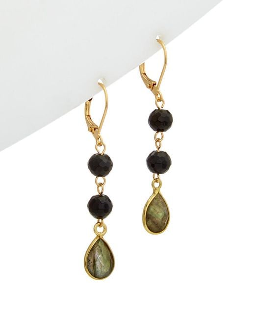 Rachel Reinhardt Jewelry White 14k Over Silver Gemstone Drop Earrings