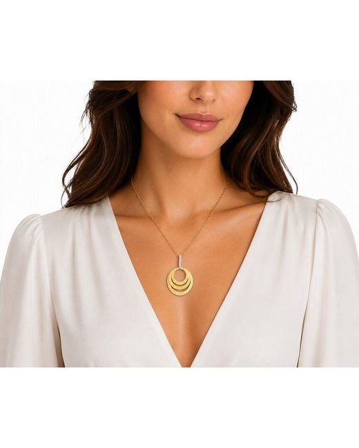 Reiss Metallic 14k 0.06 Ct. Tw. Diamond Pendant Necklace